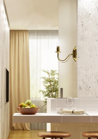 Kinkiet MUZA 1 patyna / pałacowy styl - Candellux Lighting