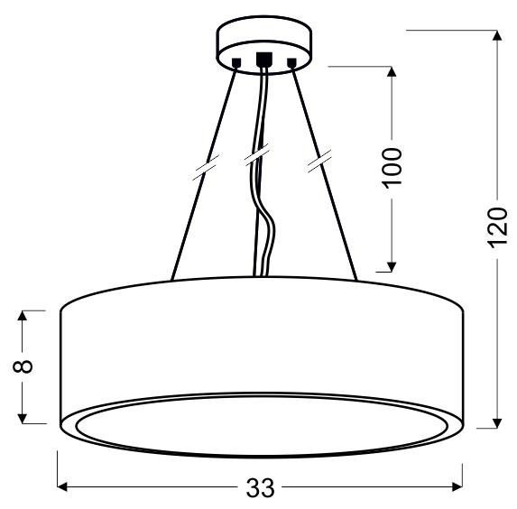Lampa wisząca ZIGO WENGE LED 6500K do biura gabinetu - Candellux Lighting Lampa wisząca ZIGO WENGE LED 6500K do biura gabinetu - Candellux Lighting