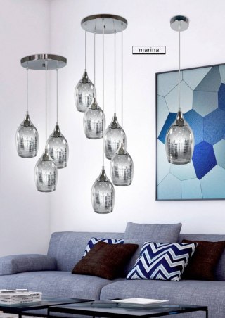 Lampa wisząca MARINA 1 chromowany klosz - Candellux Lighting
