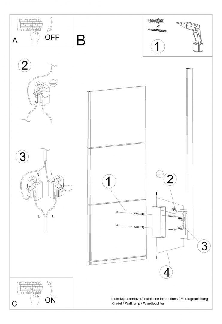 Kinkiet LAHTI L biały LED smukły nowoczesny do sypialni - Thoro Lighting Kinkiet LAHTI L biały LED smukły nowoczesny do sypialni - Thoro Lighting