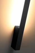 Kinkiet LAHTI L czarny LED smukły nowoczesny do sypialni - Thoro Lighting