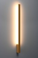 Kinkiet LAHTI L złoty LED smukły nowoczesny do sypialni - Thoro Lighting