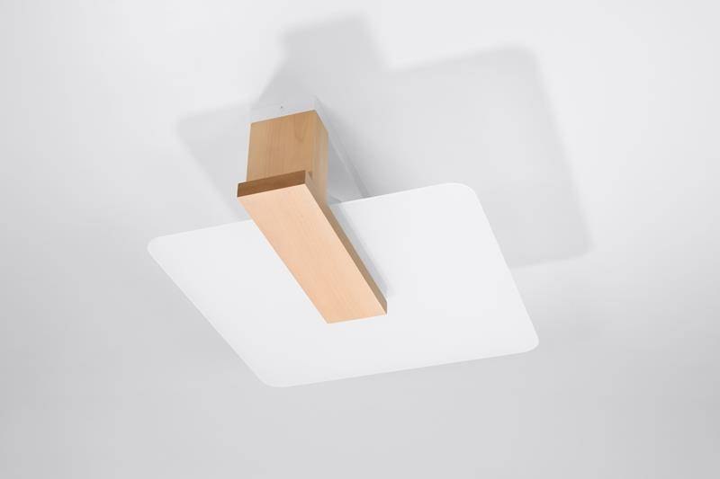 Plafon szklany LAPPO naturalne drewno - Sollux Lighting Plafon szklany LAPPO naturalne drewno - Sollux Lighting
