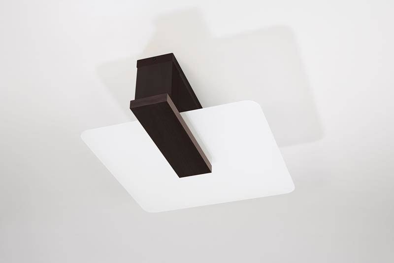 Plafon LAPPO wenge szklany / drewniany - Sollux Lighting Plafon LAPPO wenge szklany / drewniany - Sollux Lighting
