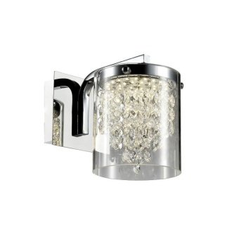 Kinkiet CANTOS LED szklany transparentny / chrom - Light Prestige