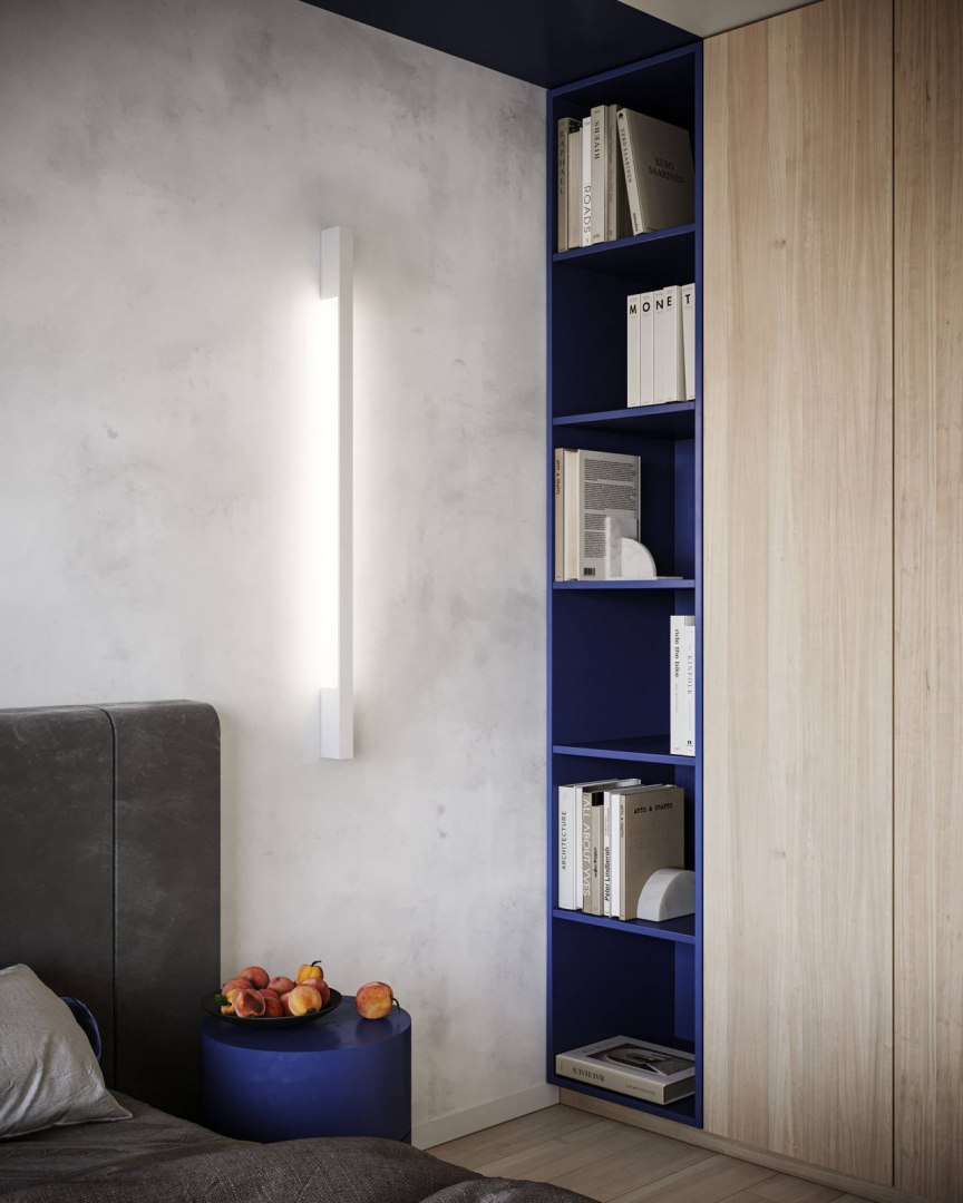 Kinkiet SAPPO M biały LED smukły minimalistyczny dekoracyjny - Thoro Lighting Kinkiet SAPPO M biały LED smukły minimalistyczny dekoracyjny - Thoro Lighting