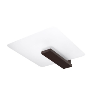 Plafon LAPPO wenge szklany / drewniany - Sollux Lighting