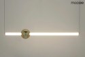 Lampa wisząca LIBRA 90 IN biała / złota ledowa listwa - Moosee