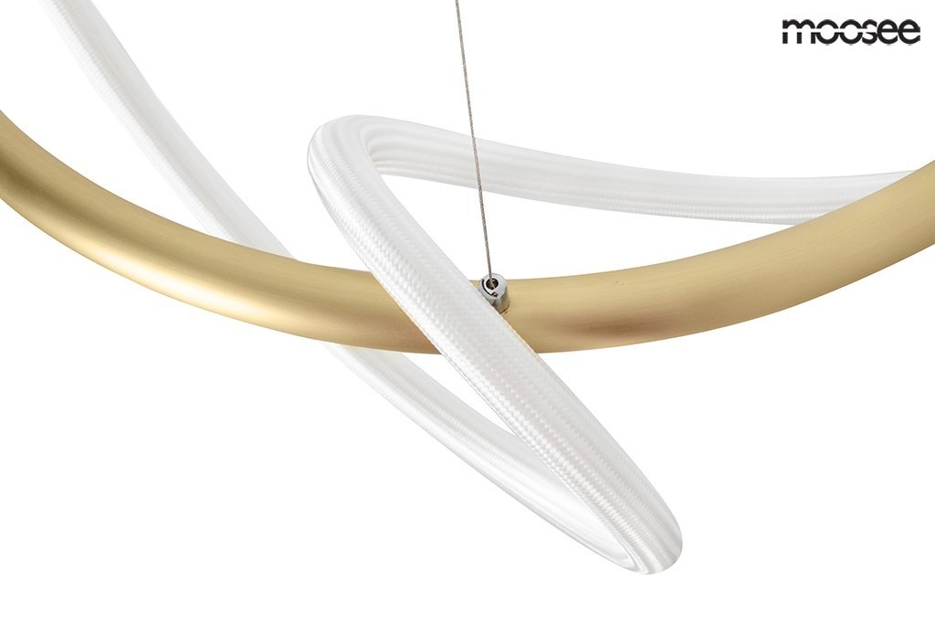 Lampa wisząca SERPIENTE 60 złota / ledowe rurki nowoczesny żyrandol - Moosee Lampa wisząca SERPIENTE 60 złota / ledowe rurki nowoczesny żyrandol - Moosee