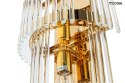 Kinkiet ESTRO złoty lampa ścienna warstwowa wodospad - Moosee - detale