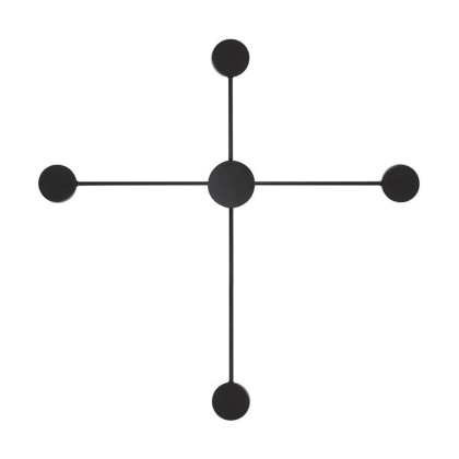 Kinkiet SHADOW 4 CLOSE czarny kropki koła - Moosee