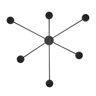 Kinkiet SHADOW 6 CLOSE czarny kropki koła - Moosee