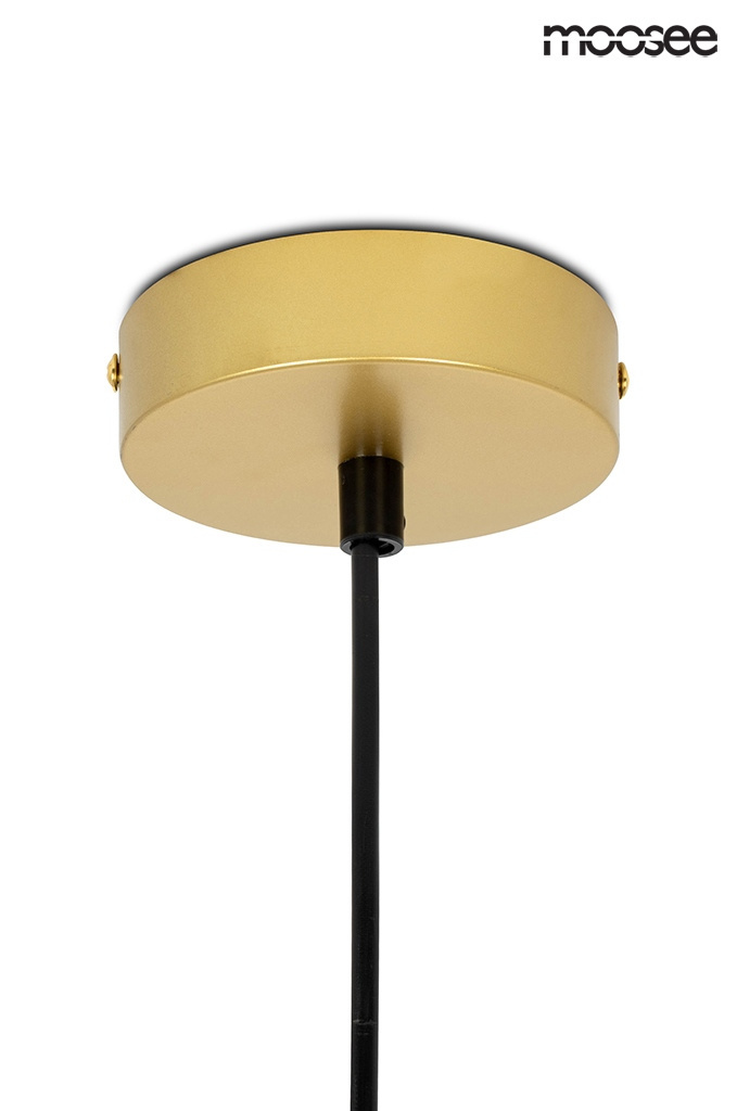 Lampa wisząca EDEN złota LED szklany klosz - Moosee Lampa wisząca EDEN złota LED szklany klosz - Moosee