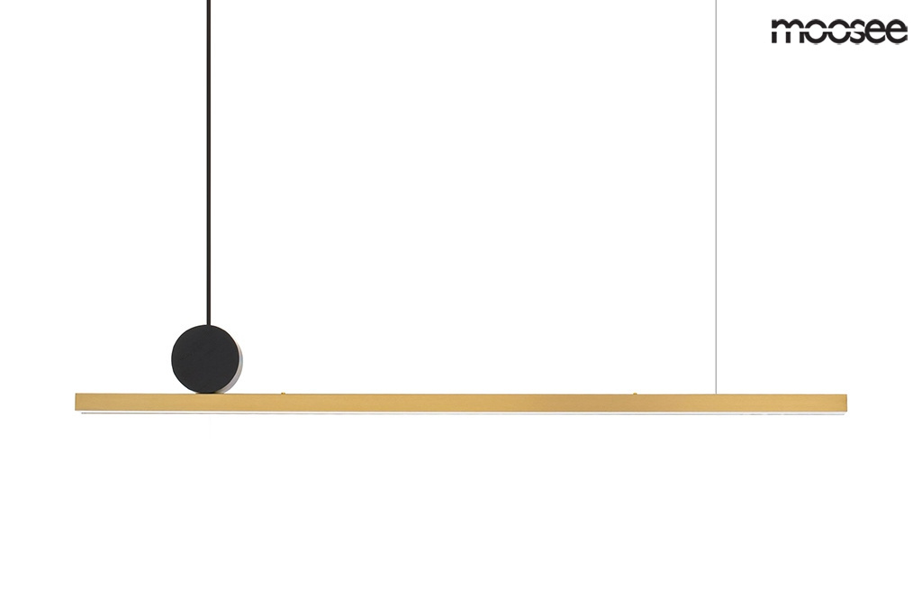 Lampa wisząca WAND S złota listwa LED 3000K - Moosee Lampa wisząca WAND S złota listwa LED 3000K - Moosee