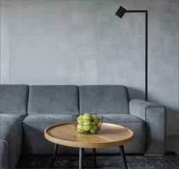 Lampa podłogowa SNOW czarna minimalizm loft - Light Prestige