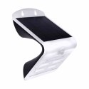Kinkiet solarny elewacyjny BUTTERFLY biały 3,2W z czujnikiem ruchu - E-Light