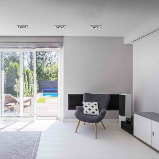 Oprawa podtynkowa PLAZA biała 1xGU10 AR111 - Milagro