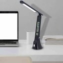 Lampa biurkowa TORI LED czarna składana zmiana barwy światła dodatkowe funkcje - Milagro - w biurze