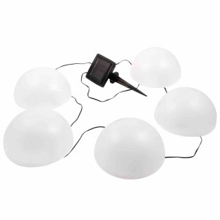 Lampy solarne PÓŁKULE do ogrodu na kablu dekoracja świetlna zmiana barwy światła RGB - E-Light