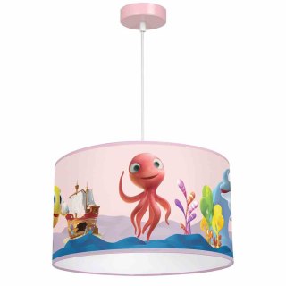 Lampa wisząca OŚMIORNICA LOLA MiniMini 1xE27 różowa do pokoju dziecka - Milagro