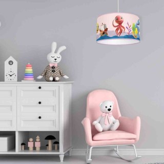 Lampa wisząca OŚMIORNICA LOLA MiniMini 1xE27 różowa do pokoju dziecka - Milagro