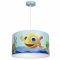 Lampa wisząca RYBKA MiniMini 1xE27 niebieska do pokoju dziecka - Milagro