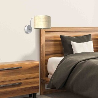 Kinkiet MARSHALL biały / rattan 1xE27 - Milagro