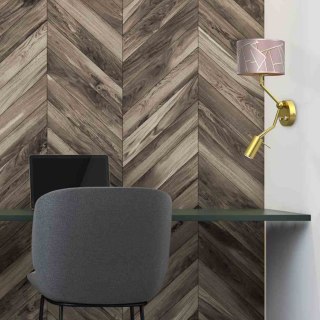 Kinkiet z lampką do czytania ZIGGY PINK pudrowy róż / złoty - Milagro