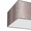 Plafon kwadratowy ZIGGY PINK pudrowy róż / złoty 40cm 2xE27 - Milagro