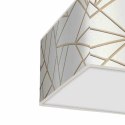 Plafon kwadratowy ZIGGY WHITE biały / złoty 40cm 2xE27 - Milagro