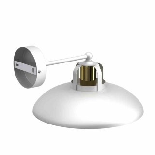 Kinkiet FELIX WHITE/GOLD biało-złoty w stylu loft - Milagro