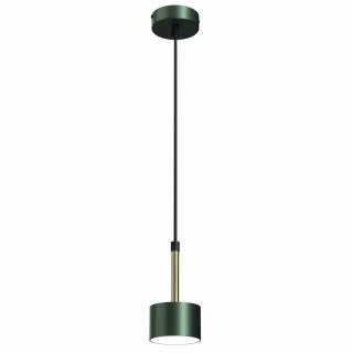 Lampa wisząca ARENA GREEN/GOLD pojedyncza drobna delikatna zielono-złota zwis GX53 - Milagro
