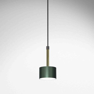 Lampa wisząca ARENA GREEN/GOLD pojedyncza drobna delikatna zielono-złota zwis GX53 - Milagro