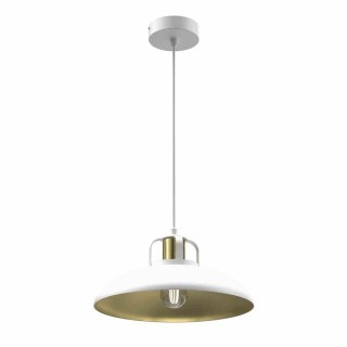 Lampa wisząca FELIX WHITE/GOLD biało-złota w stlu loft - Milagro