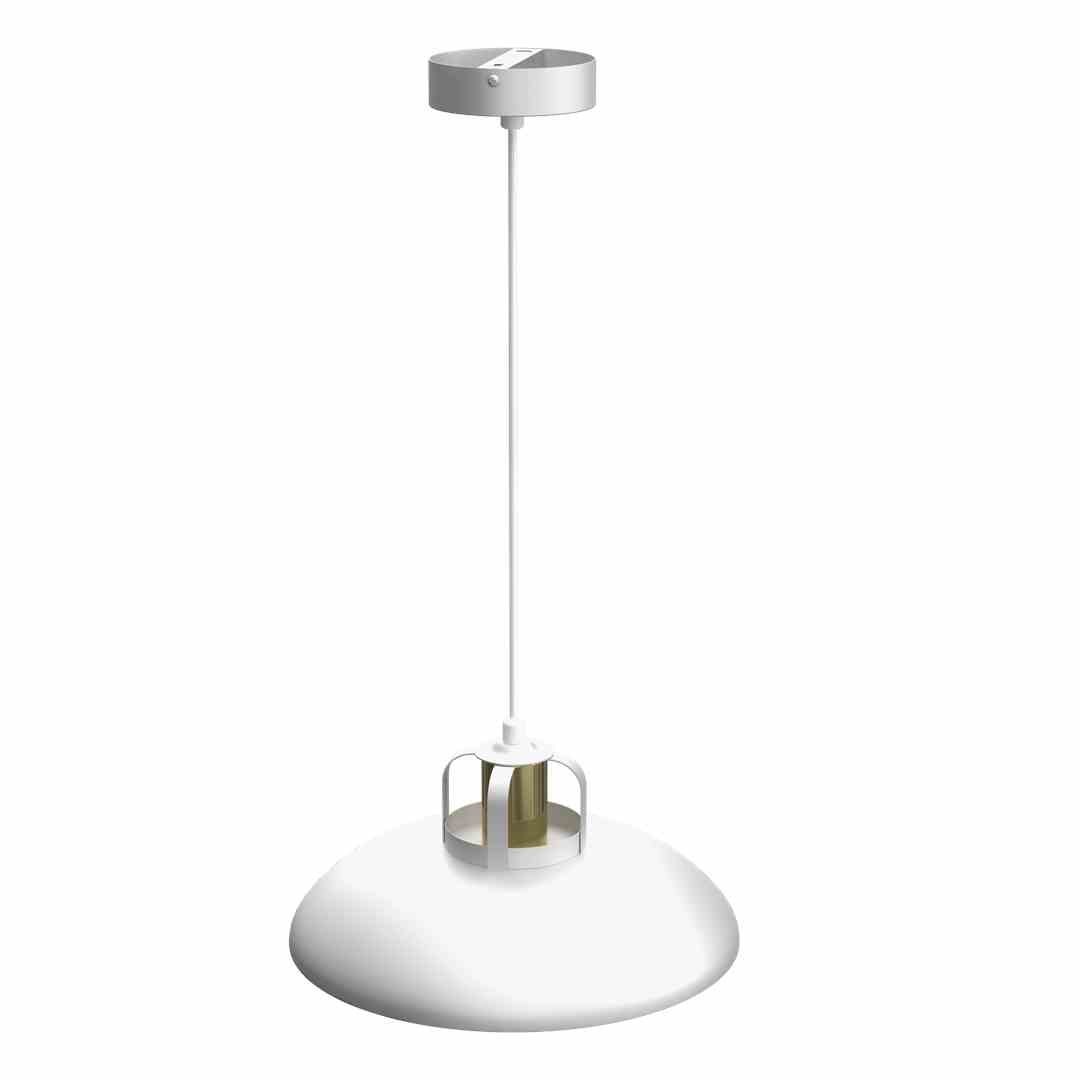 Lampa wisząca FELIX WHITE/GOLD biało-złota w stlu loft - Milagro Lampa wisząca FELIX WHITE/GOLD biało-złota w stlu loft - Milagro