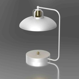 Lampka biurkowa FELIX WHITE/GOLD biało-złota w stylu loft - Milagro