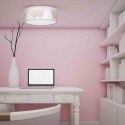 Plafon PAPILLON 2xE27 biało-różowy okrągły do pokoju dziewczynki - Milagro