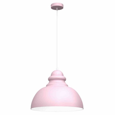 Lampa wisząca CORIN PINK różowa skandynawska 1xE27 - Milagro