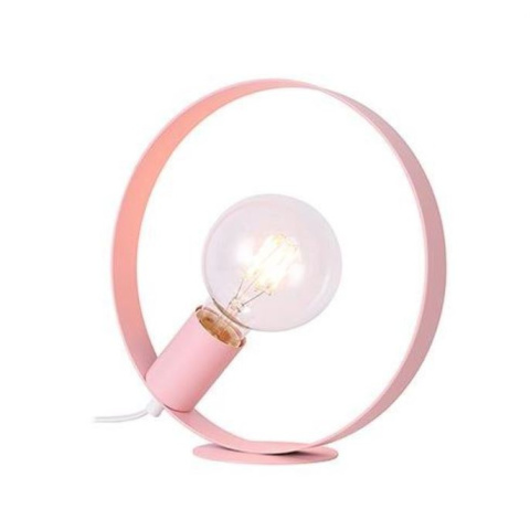 Lampa stołowa NEXO różowa okrągła lampka nocna - Ledea