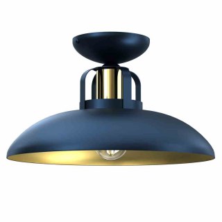 Lampa sufitowa FELIX NAVY BLUE/GOLD granatowo-złota w stylu loft - Milagro