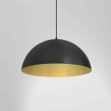 Lampa wisząca BETA BLACK/GOLD metalowa czarna / złota 45 cm E27 - Milagro