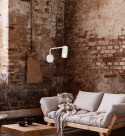 Kinkiet TINA biały regulowany lampka do czytania z włącznikiem - Candellux Lighting