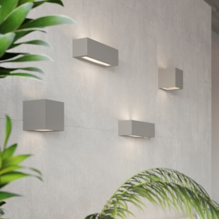 Kinkiet ceramiczny VEGA szary lampa ścienna dekoracyjna - Sollux Lighting