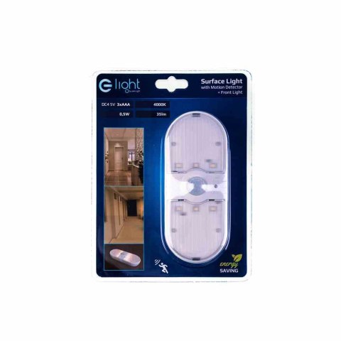 LAMPKA NATYNKOWA Z CZUJKĄ RUCHU 4000K - E-Light LAMPKA NATYNKOWA Z CZUJKĄ RUCHU 4000K - E-Light