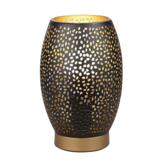 Lampa VENUS nocna stołowa ażurowa czarno-złota E27 60W - Candellux Lighting
