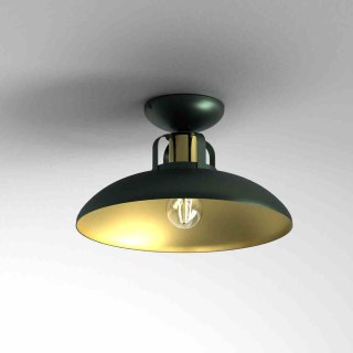 Lampa sufitowa FELIX GREEN/GOLD zielono-złota w stylu loft - Milagro