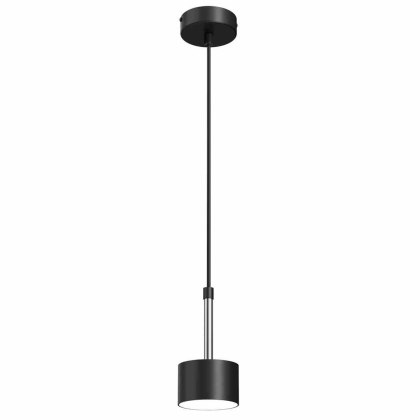 Lampa wisząca ARENA BLACK/SILVER pojedyncza drobna delikatna czarno-srebrna zwis GX53 - Milagro