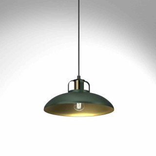Lampa wisząca FELIX GREEN/GOLD zielono-złota w stylu loft - Milagro