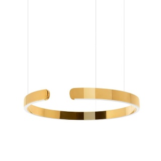 Lampa wisząca VISTA 40 złoty chrom obręcz pierścień - King Home
