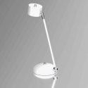 Lampka biurkowa ARENA WHITE / SILVER biało-srebrna - Milagro
